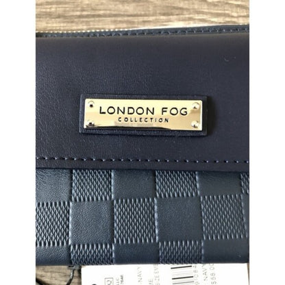 NEW London Fog Blue Crossbody Bag with Elegant Texture