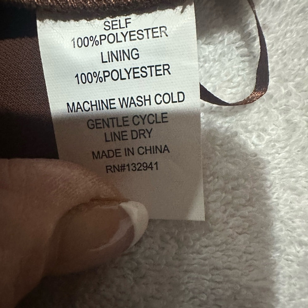 SIZE XS/S Amanda Uprichard Brown Cropped Ankle Pants