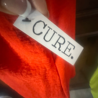 NWT SIZE S Red Smocked Cap Sleeve Polo Blouse