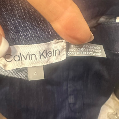 NWT SIZE 4 Calvin Klein Black Pencil Skirt for Work