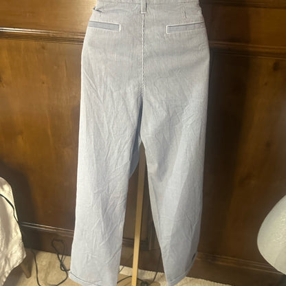 NWT SIZE 12 Tommy Hilfiger Gray Ankle-Length Pants Relaxed Fit