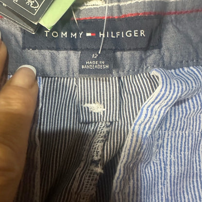 NWT SIZE 12 Tommy Hilfiger Gray Ankle-Length Pants Relaxed Fit