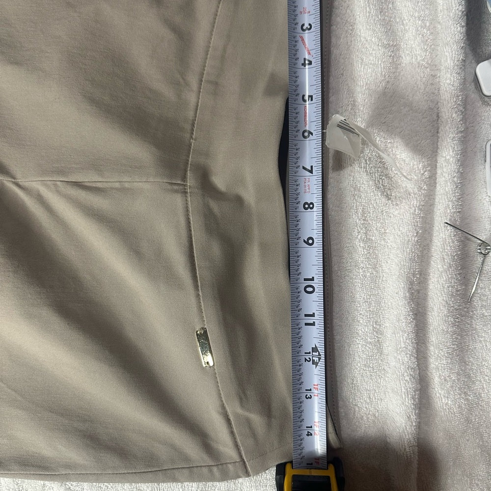 NWT SIZE 6 INC International Concepts Cream Capris Tailored Fit