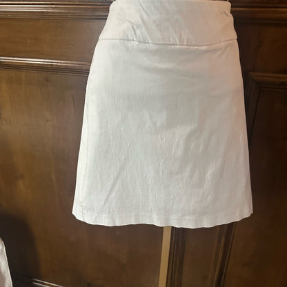 SIZE 18W Zac & Rachel White Mini Skort Resort Wear