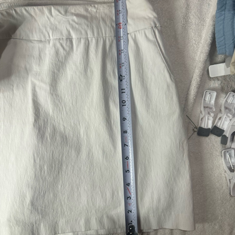 SIZE 18W Zac & Rachel White Mini Skort Resort Wear