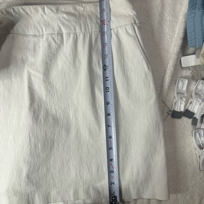 SIZE 18W Zac & Rachel White Mini Skort Resort Wear