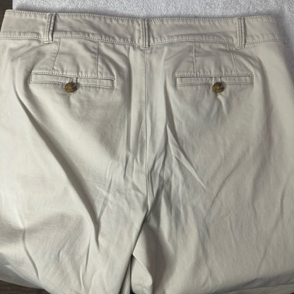 SIZE 4 Talbots Cream Straight Leg Jeans Polished Fit