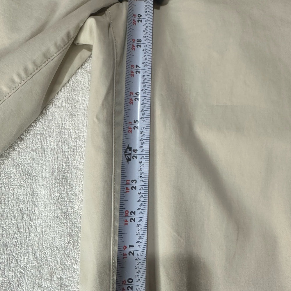 SIZE 4 Talbots Cream Straight Leg Jeans Polished Fit