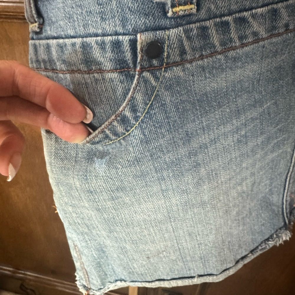 SIZE 4 American Eagle Outfitters Blue Mini Skirt Casual