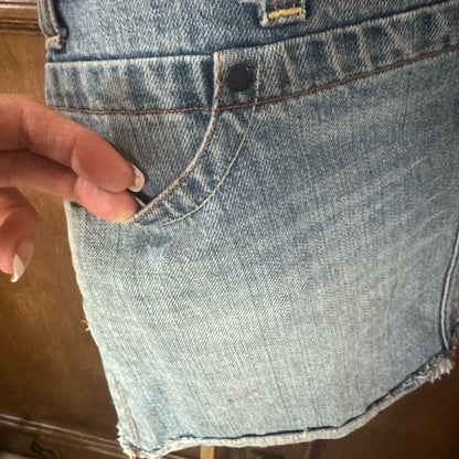 SIZE 4 American Eagle Outfitters Blue Mini Skirt Casual