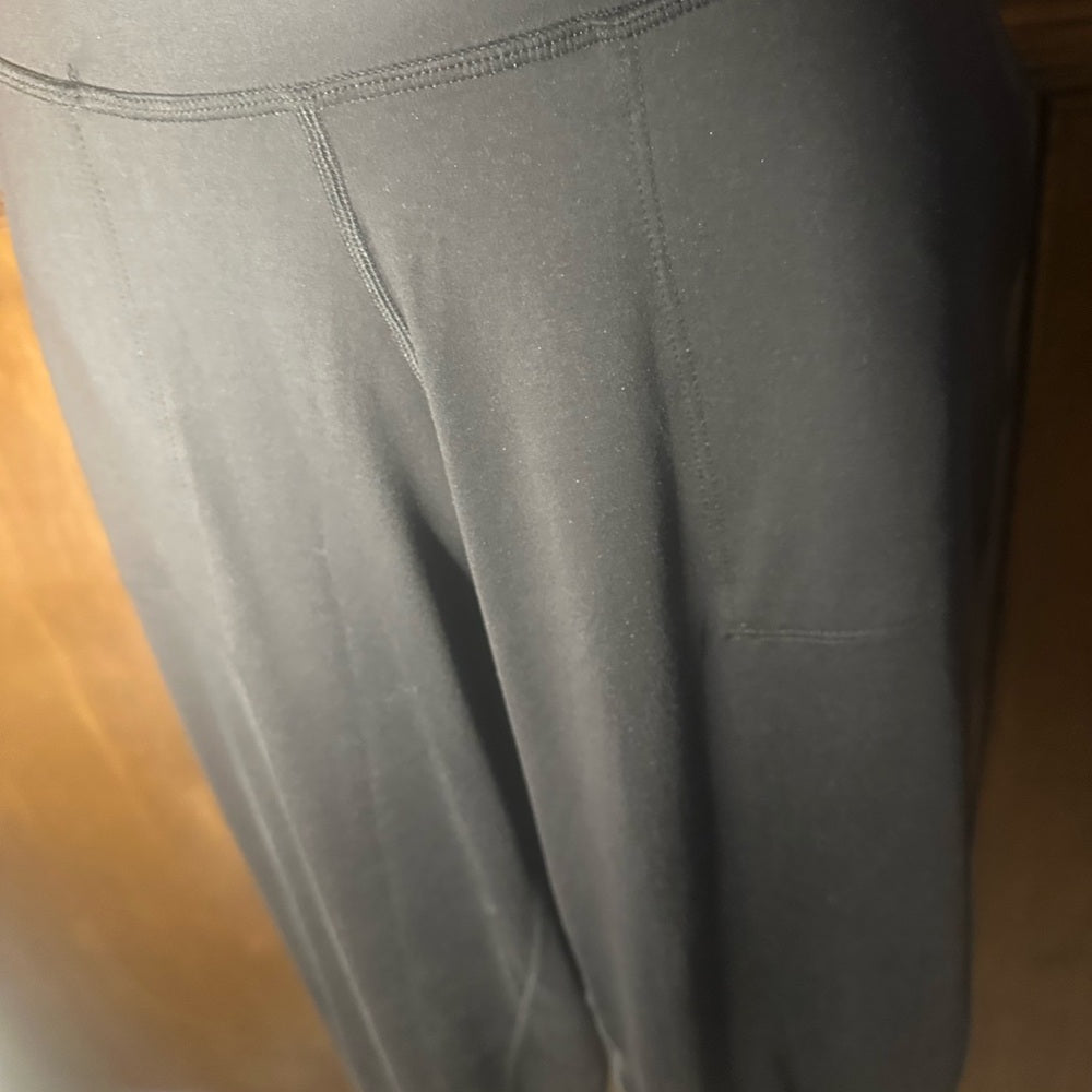 NWT SIZE L Leggings Depot Black Joggers with Elastic Cuffs