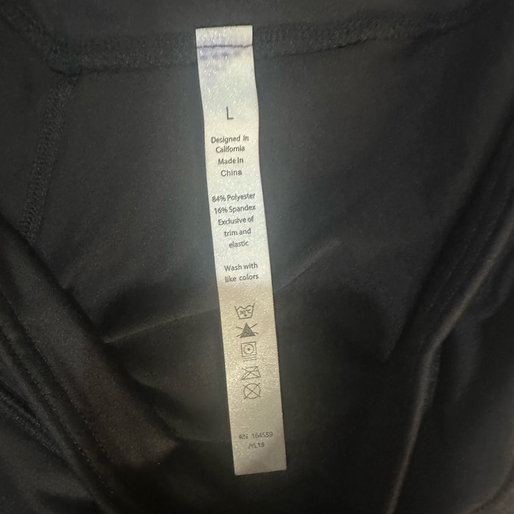 NWT SIZE L Leggings Depot Black Joggers with Elastic Cuffs