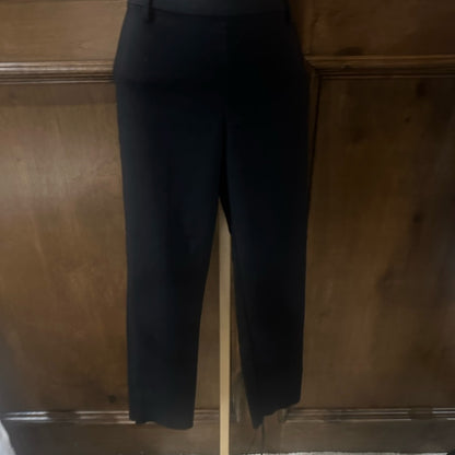 SIZE 8 H&M Black Straight Leg Pants High-Waisted Tailored
