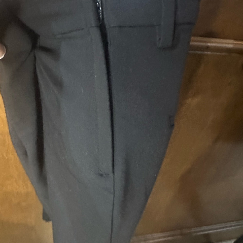 SIZE 8 H&M Black Straight Leg Pants High-Waisted Tailored