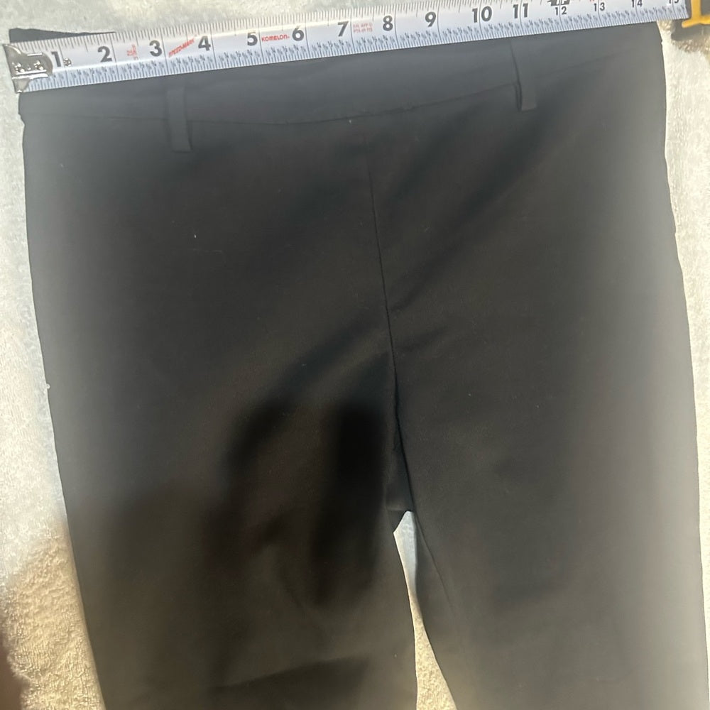SIZE 8 H&M Black Straight Leg Pants High-Waisted Tailored