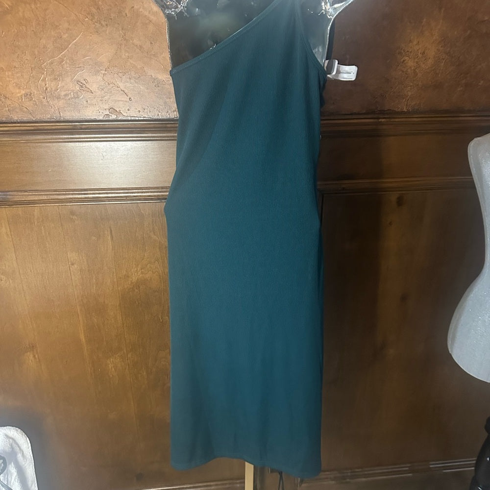 NWT SIZE XL Fashion  Blue Embellished One Shoulder Cocktail Dress