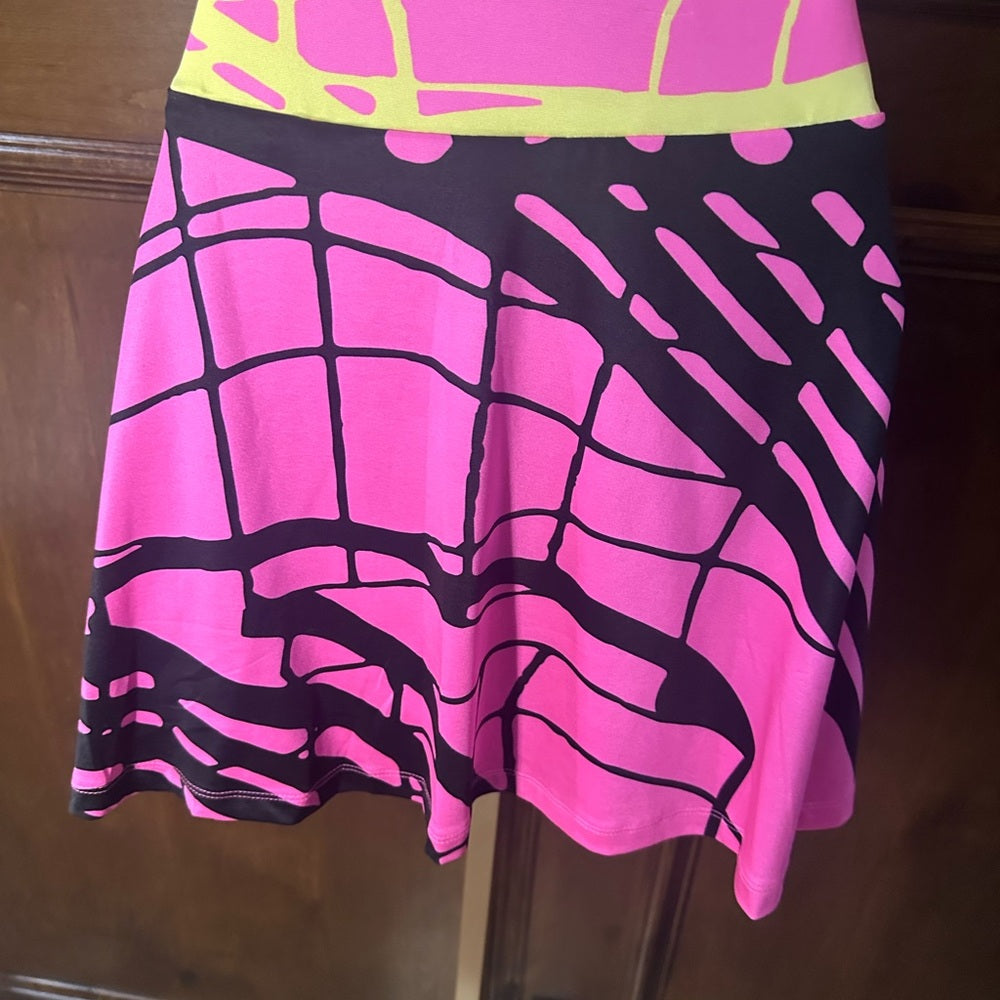 SIZE XL Simplicity Pink Asymmetrical Athletic Skater Skorts