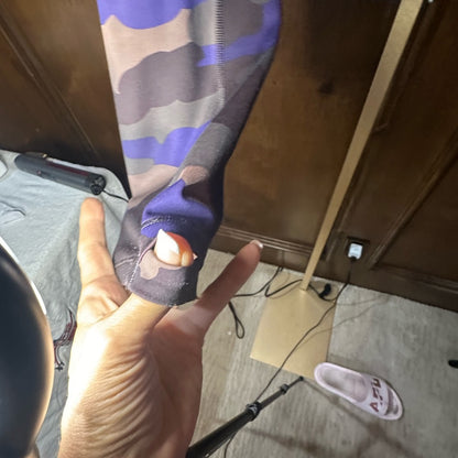 NWOT SIZE XL Athleta Purple Brown Camo Cropped Hoodie