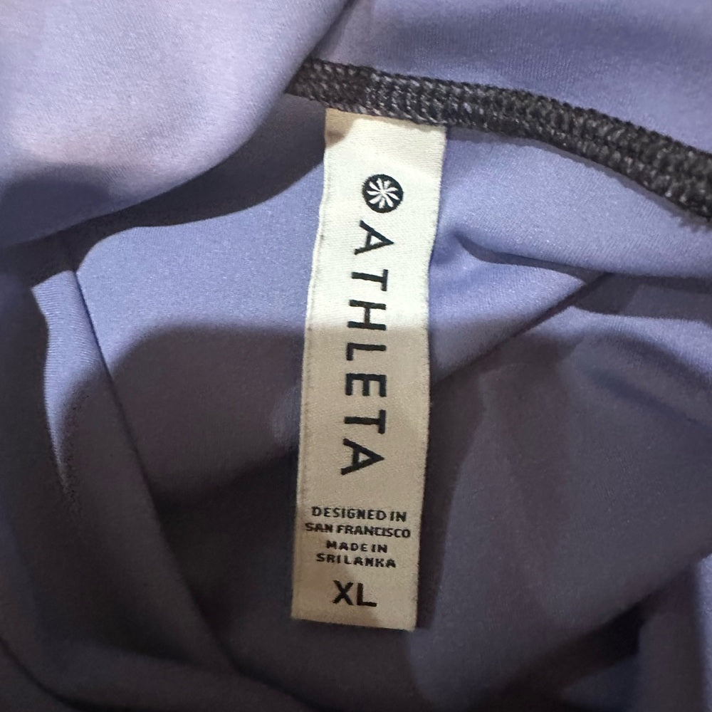 NWOT SIZE XL Athleta Purple Brown Camo Cropped Hoodie