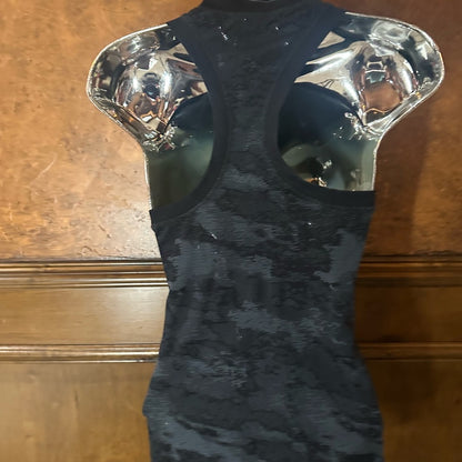 Athleta Black Sleeveless Fitted Tank Top