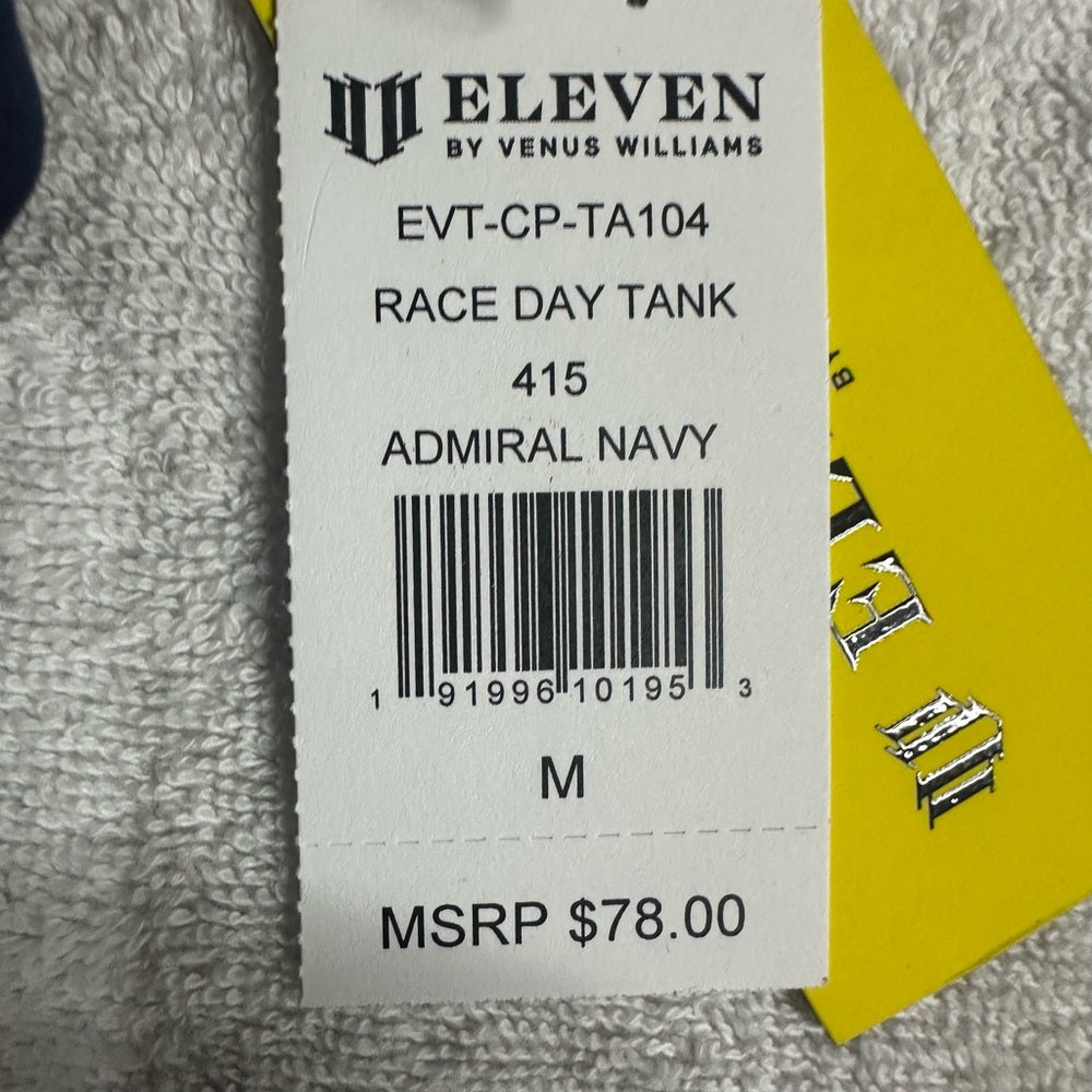 NWT SIZE M EleVen by Venus Williams Navy Muscle Tee