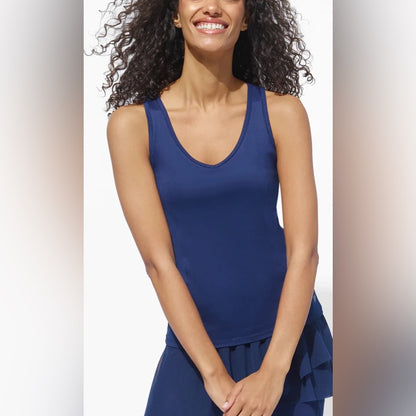 NWT SIZE M EleVen by Venus Williams Navy Muscle Tee