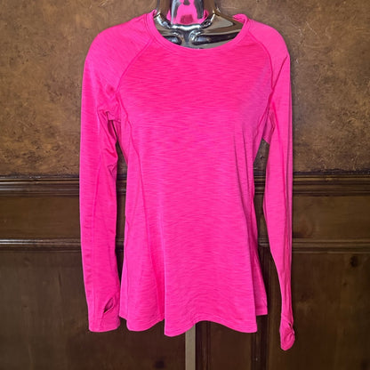 SIZE M Under Armour Pink Fitted Long Sleeve Sweatshirt
