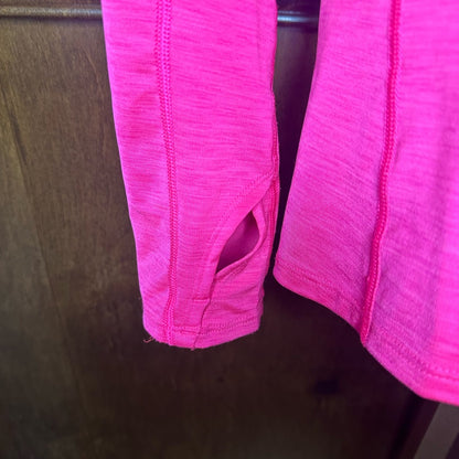 SIZE M Under Armour Pink Fitted Long Sleeve Sweatshirt