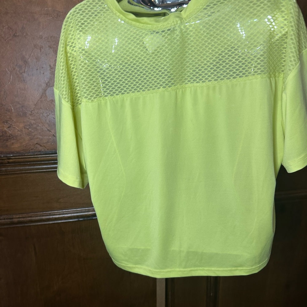 SIZE L Aeropostale Neon Yellow Short Sleeve Tee