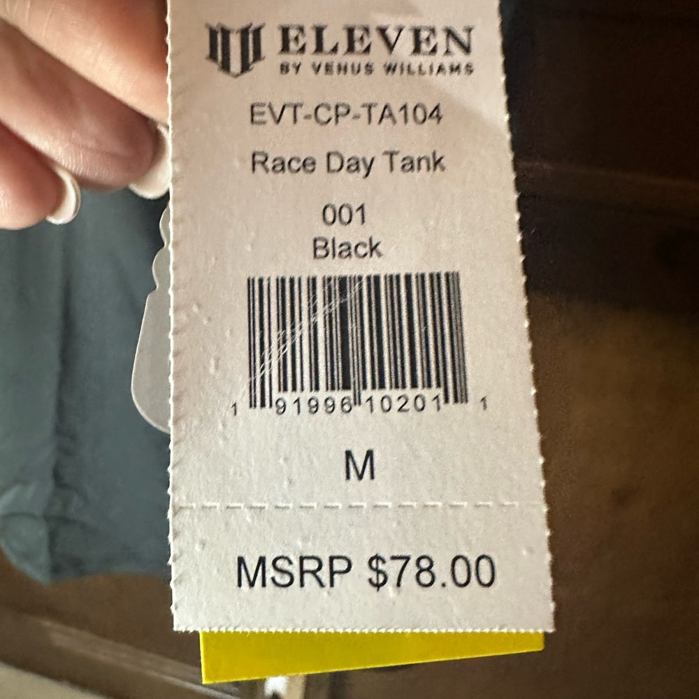 NWT SIZE S/M EleVen by Venus Williams Black Fitted Tank Top