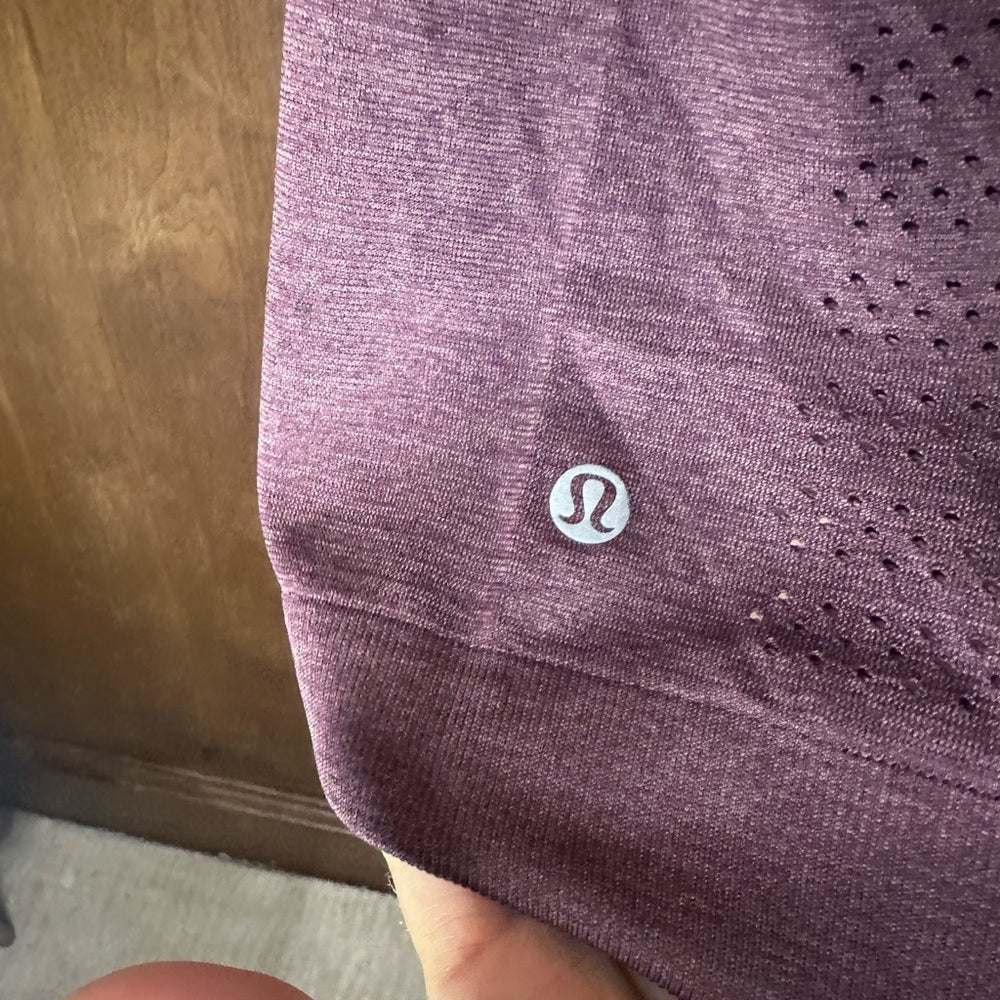 Lululemon Athletica Purple Ribbed Sleeveless Tank Top