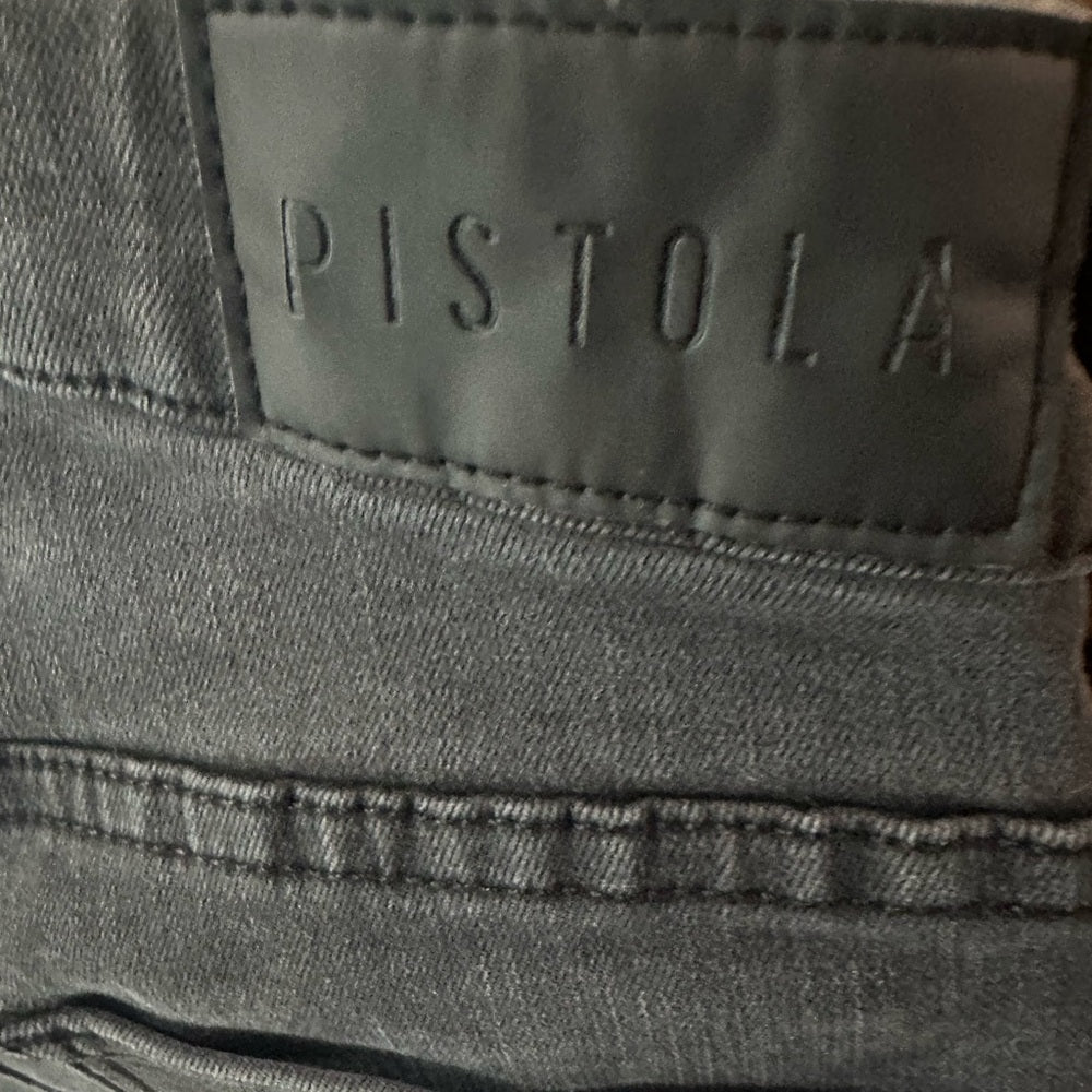 Pistola Black Cropped Ankle Jeans High-Waisted