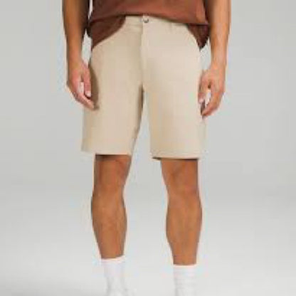 SIZE 30 Lululemon Athletica Tan Flat Front Shorts Versatile Casual Wear