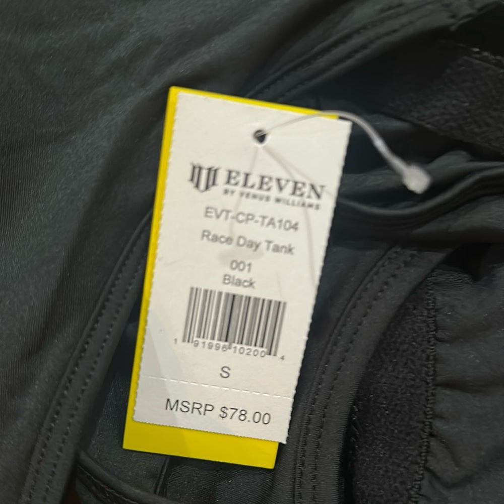 NWT SIZE S/M EleVen by Venus Williams Black Fitted Tank Top