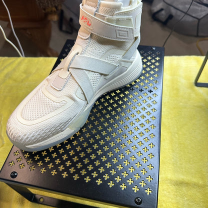 119. APL Cream Sneakers with Modern Strap Design