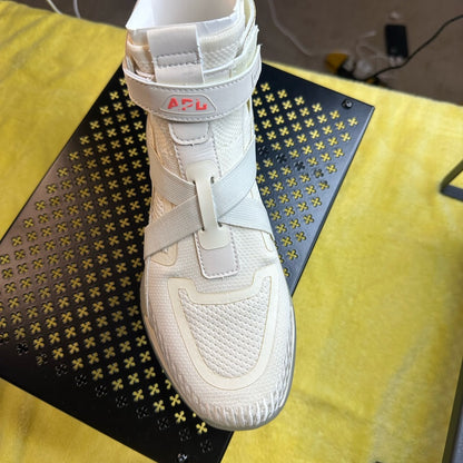 119. APL Cream Sneakers with Modern Strap Design