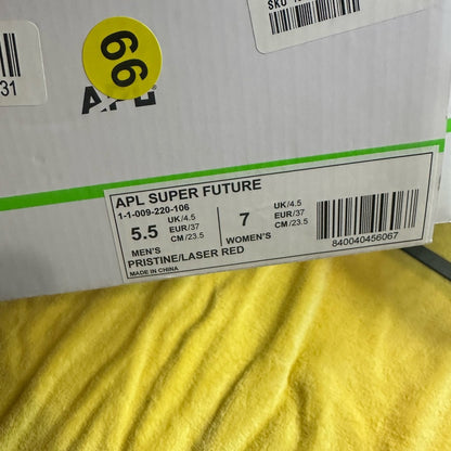 119. APL Cream Sneakers with Modern Strap Design