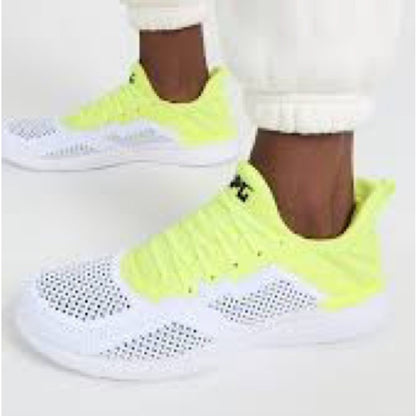 123. APL Athletic Shoes White and Yellow Lightweight Performance