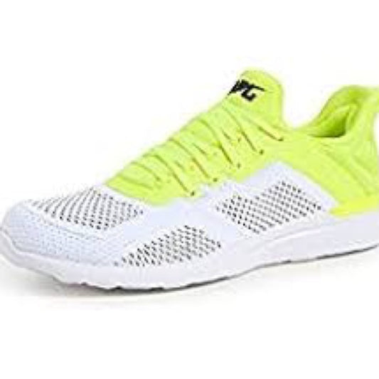 123. APL Athletic Shoes White and Yellow Lightweight Performance