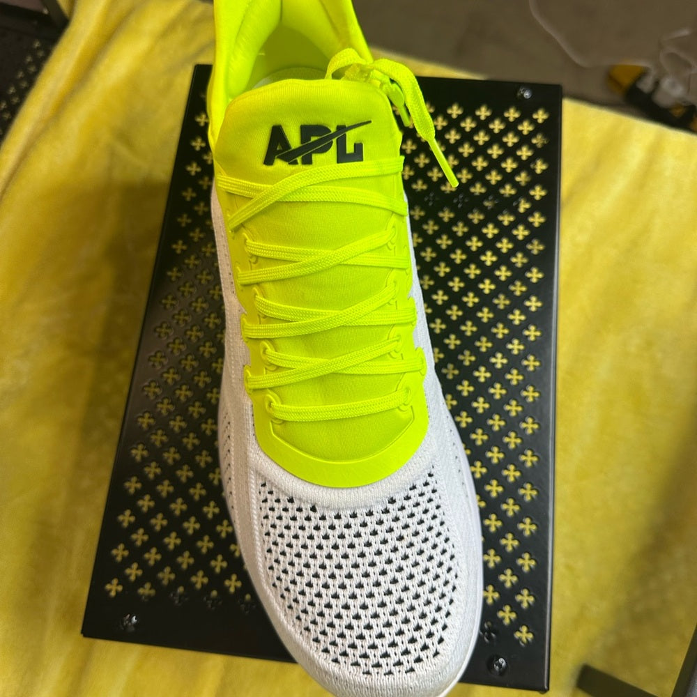 123. APL Athletic Shoes White and Yellow Lightweight Performance