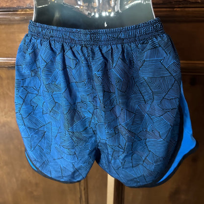 SIZE S Nike Blue Athletic Shorts with Classic Split Hem