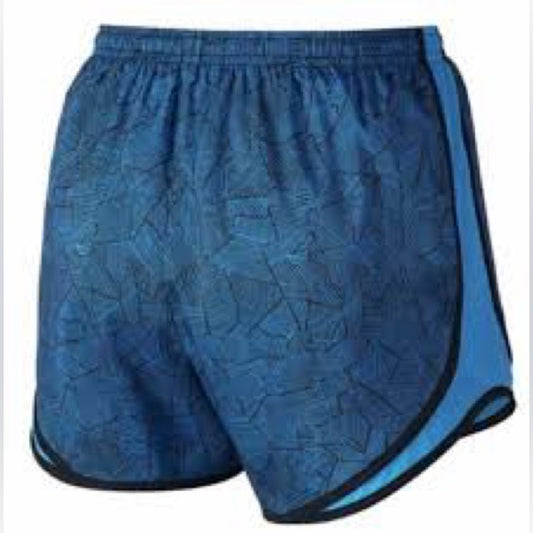 SIZE S Nike Blue Athletic Shorts with Classic Split Hem