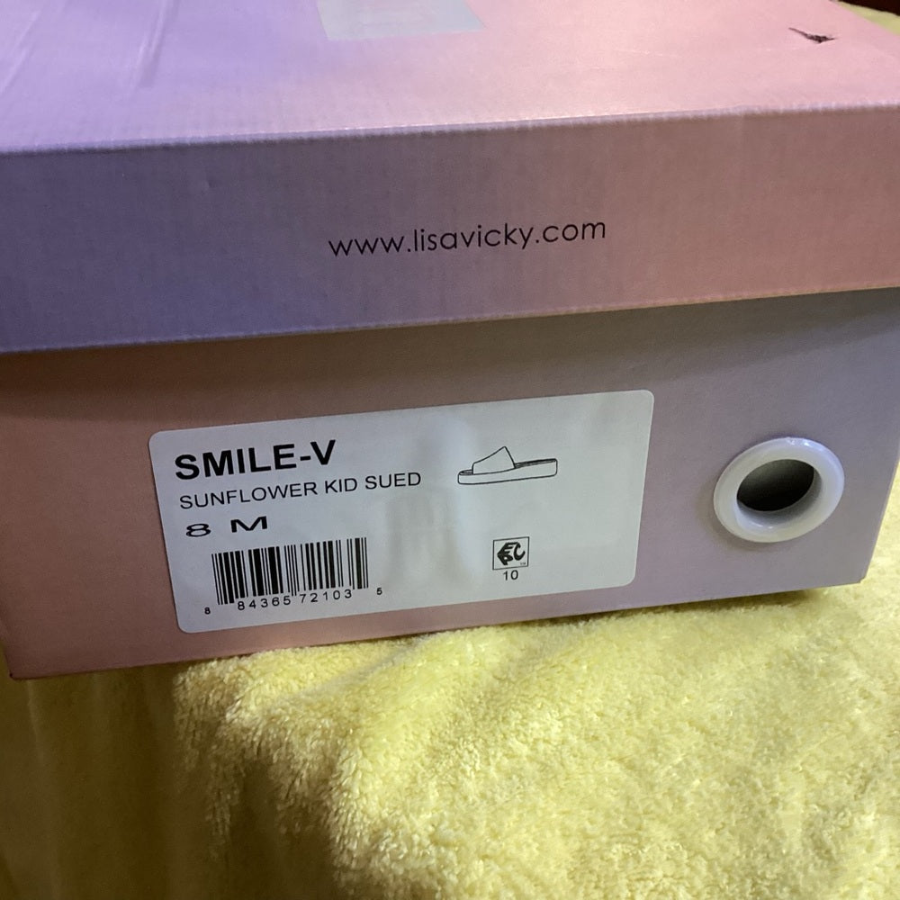 137. 135. NEW SIZE 8 Mustard Yellow Suede Mules with Cork Wedge