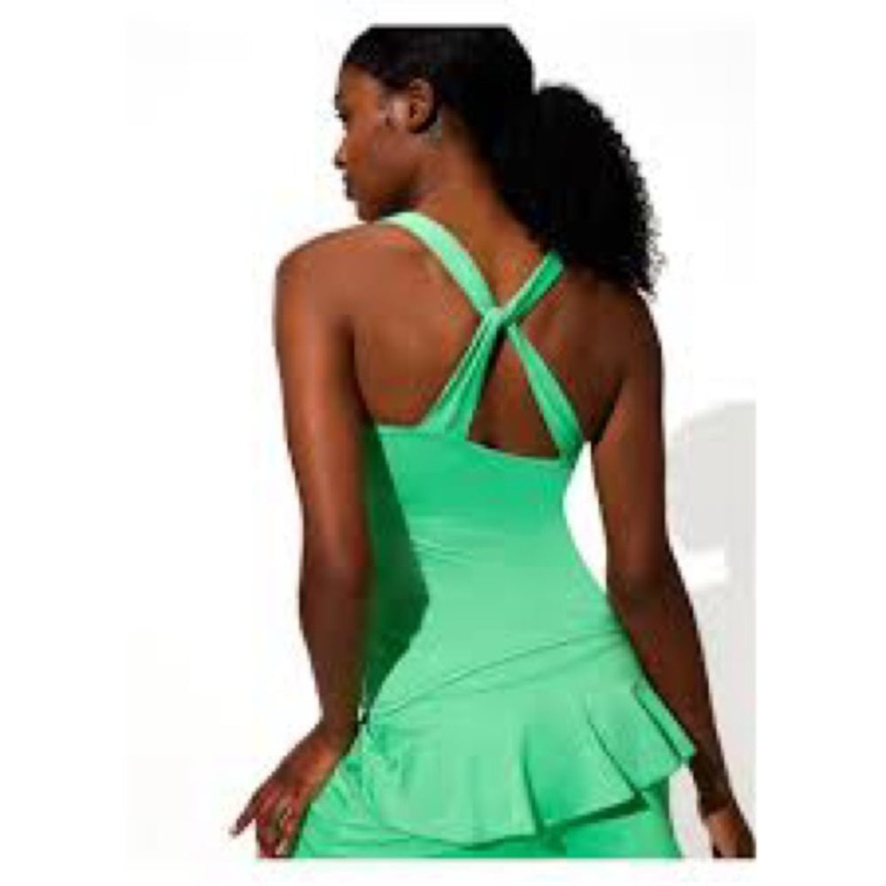 NWT SIZE S/XS EleVen by Venus Williams Green Crop Top