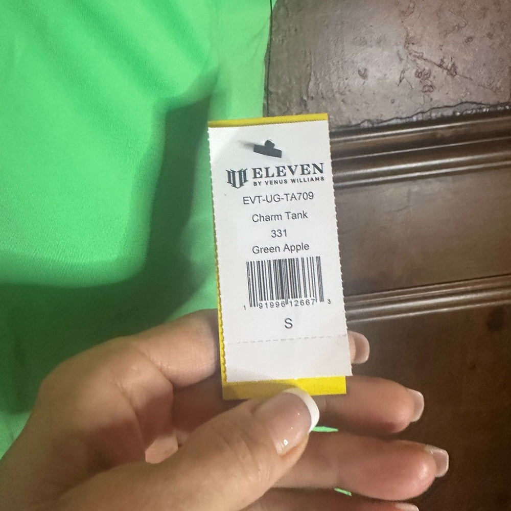 NWT SIZE S/XS EleVen by Venus Williams Green Crop Top