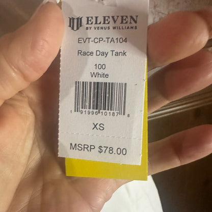 NWT SIZE XS/L/XL EleVen by Venus Williams White Sleeveless Relaxed Tank