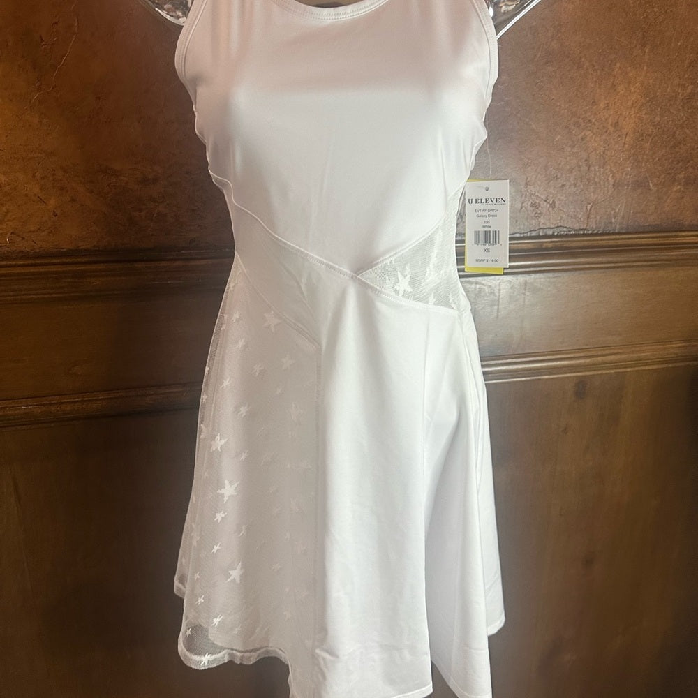 NWT SIZE XS/M EleVen by Venus Williams White Halter Sundress