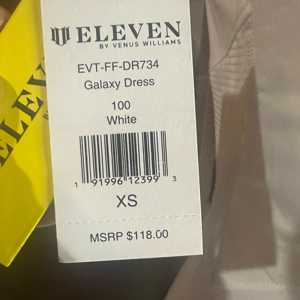 NWT SIZE XS/M EleVen by Venus Williams White Halter Sundress