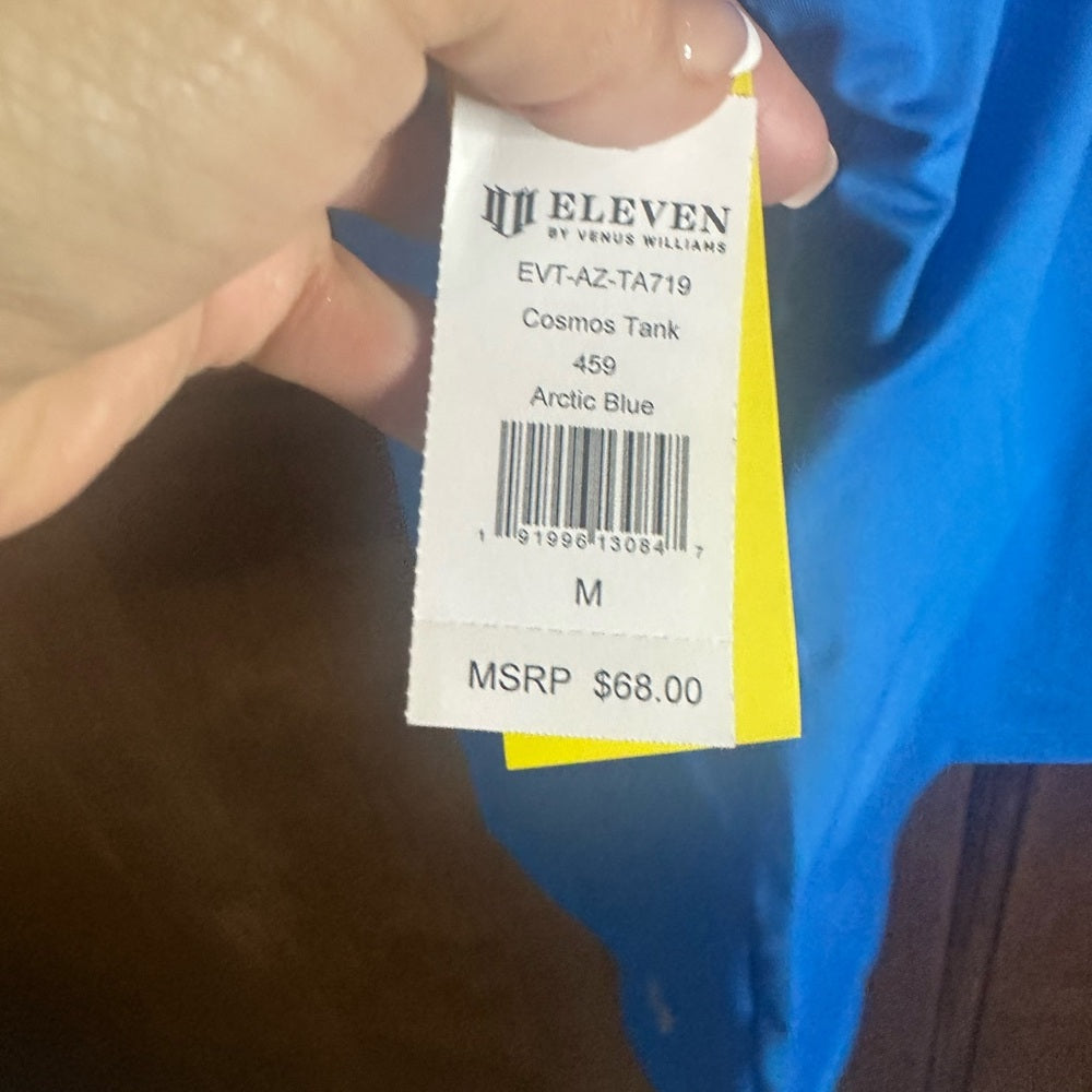 NWT SIZE M EleVen by Venus Williams Arctic Blue Cosmos Tank