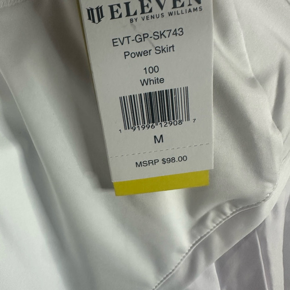 NWT SIZE XS/S/M EleVen by Venus Williams White Mini Skater Skorts